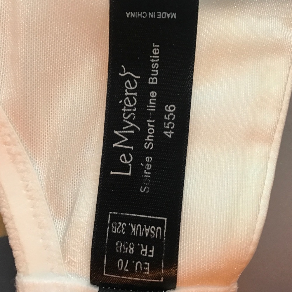 Le Mystere Short Line Bustier white 32B - Picture 7 of 9